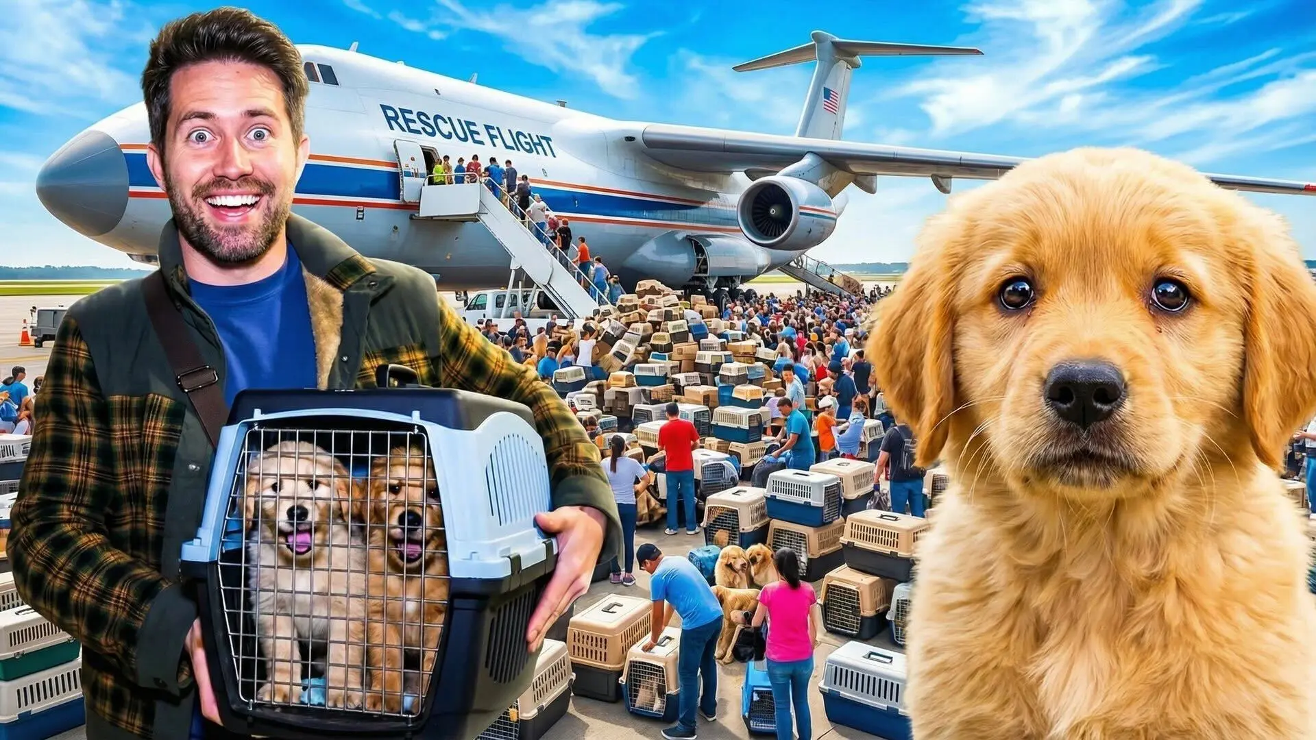 I Chartered a Plane to Save 1000 Dogs Thumbnail