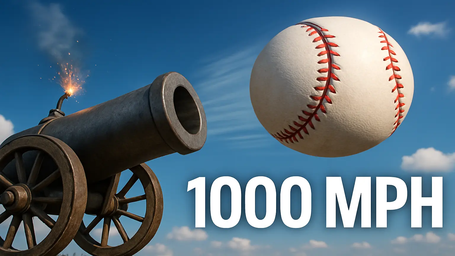 I Built a CANNON That Shoots Baseballs at 1000 MPH Thumbnail